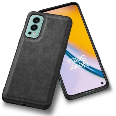 OnePlus Nord 2 „Deluxe Leather“ melns ādas apvalks | Vacins.lv