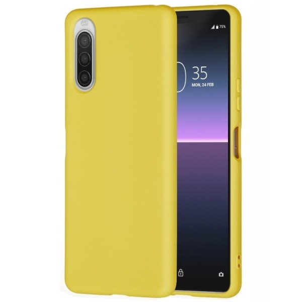 „Shell“ cieta silikona (TPU) apvalks - dzeltens (Xperia 10 II)