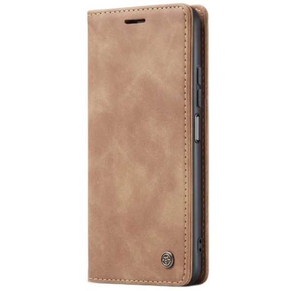 „CaseMe“ Retro solīds atvēramais ādas maciņš - brūns (Mi 11 Lite / Mi 11 Lite NE)