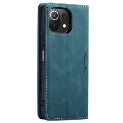 Xiaomi Mi 11 Lite CaseMe Retro solīds atvēramais ādas zaļš maciņš - maks | Vacins.lv