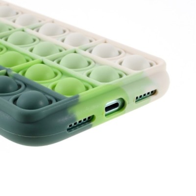 Apple iPhone 11 „Popit“ Bubble minkšto silikono TPU žalias dėklas - nugarėlė | Priedai.lt