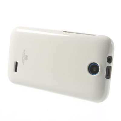 Mercury baltas HTC Desire 310 kieto silikono (TPU) dėklas / Priedai.lt