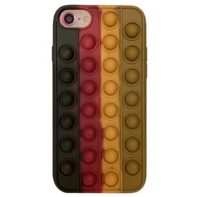 Apple iPhone SE 2020 (6,7,8) „Popit“ Bubble brūns mīksta silikona (TPU) apvalks | Vacins.lv