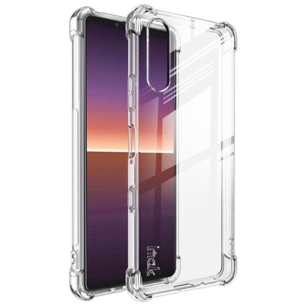 „Imak“ sustiprintos apsaugos kieto silikono (TPU) dėklas - skaidrus (Xperia 10 III)