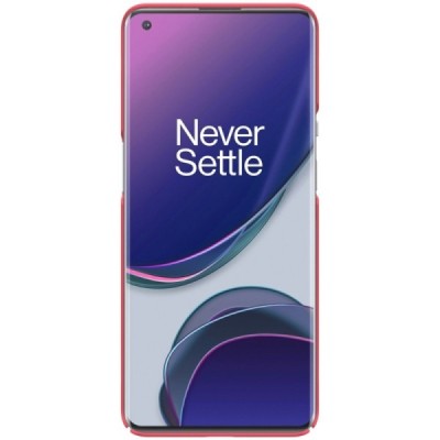 Nillkin Frosted Shield OnePlus 9 Pro sarkans plastmasas futrālis | Vacins.lv