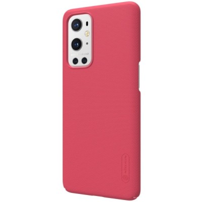 Nillkin Frosted Shield OnePlus 9 Pro sarkans plastmasas futrālis | Vacins.lv