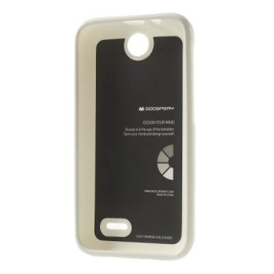 Mercury baltas HTC Desire 310 kieto silikono (TPU) dėklas / Priedai.lt