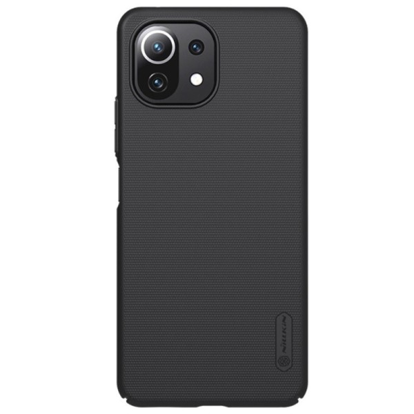 „Nillkin“ Frosted Shield apvalks - melns (Mi 11 Lite / Mi 11 Lite NE)