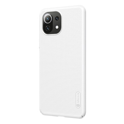 Xiaomi Mi 11 Lite Nillkin Frosted Shield balts plastmasas apvalks | vacins.lv