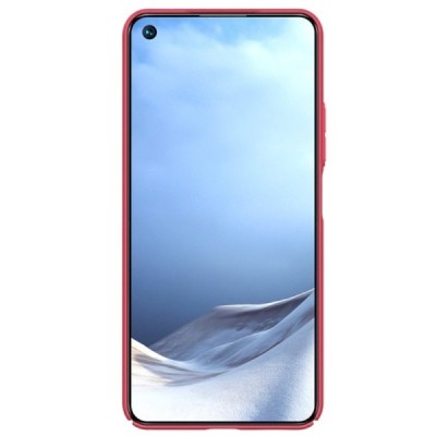 Xiaomi Mi 11 Lite Nillkin Frosted Shield sarkans plastmasas apvalks | vacins.lv