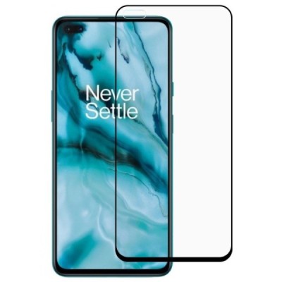 OnePlus Nord 2 „Rurihai“ Tempered Glass melns ekrāna aizsargstikls 2.5D | Vacins.lv