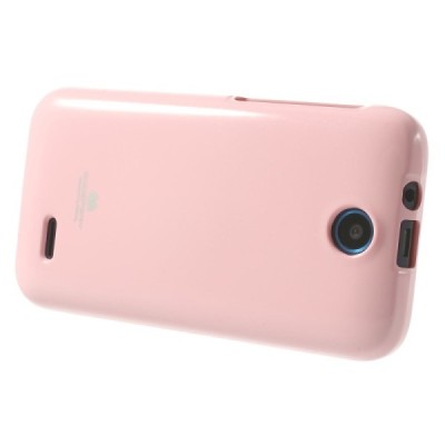 Mercury rožinis HTC Desire 310 kieto silikono (TPU) dėklas / Priedai.lt