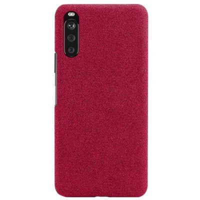 „Bi-Color“ Splicing Sony Xperia 10 III raudonas odinis dėklas | Priedai.lt