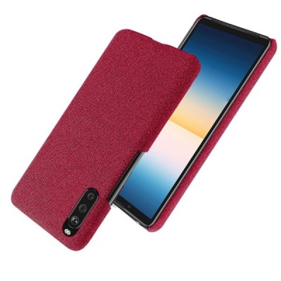 „Bi-Color“ Splicing Sony Xperia 10 III raudonas odinis dėklas | Priedai.lt