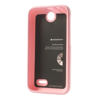 Mercury rožinis HTC Desire 310 kieto silikono (TPU) dėklas / Priedai.lt