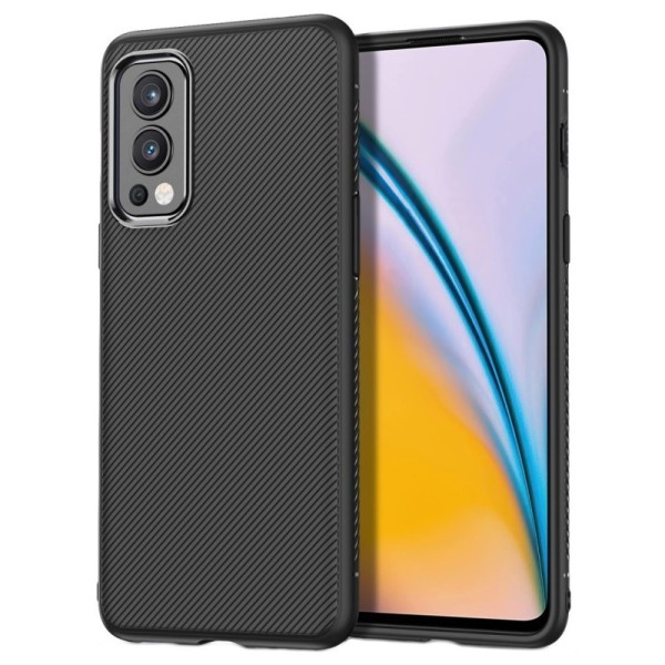 „Jazz“ cieta silikona (TPU) apvalks - melns (OnePlus Nord 2)