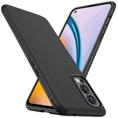 OnePlus Nord 2 cieta silikona (TPU) melns apvalks | vacins.lv