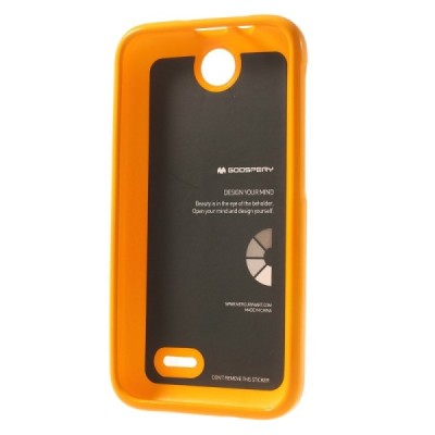 HTC Desire 310 Mercury dzeltens cieta silikona (TPU) futrālis / Vacins.lv