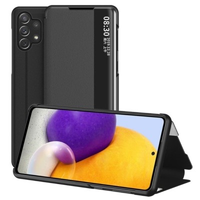 Samsung Galaxy A32 4G (A325F) View Line melns atvērams maciņš (maks) | Vacins.lv