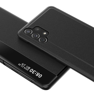 Samsung Galaxy A32 4G (A325F) View Line melns atvērams maciņš (maks) | Vacins.lv