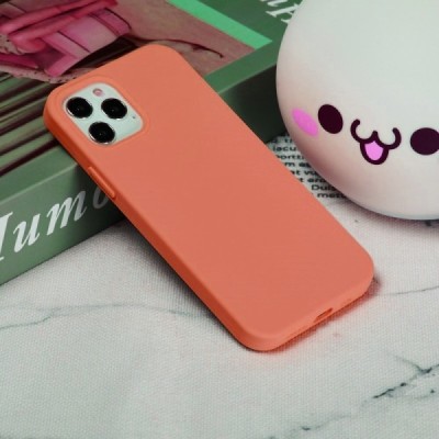 Apple iPhone 12 (12 Pro) kieto silikono TPU oranžinis dėklas - nugarėlė | Priedai.lt