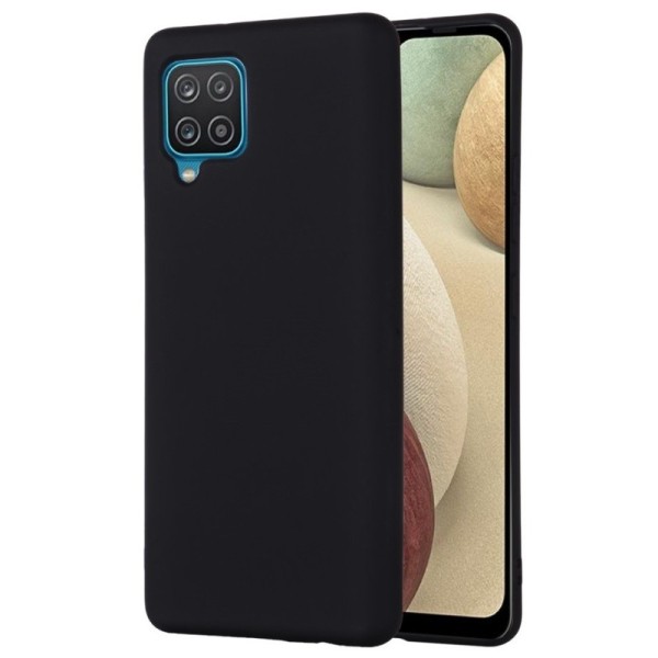 „Shell“ cieta silikona (TPU) apvalks - melns (Galaxy A22 4G)