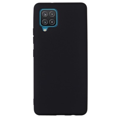 Samsung Galaxy A22 4G „Shell“ cieta silikona (TPU) melns apvalks | vacins.lv