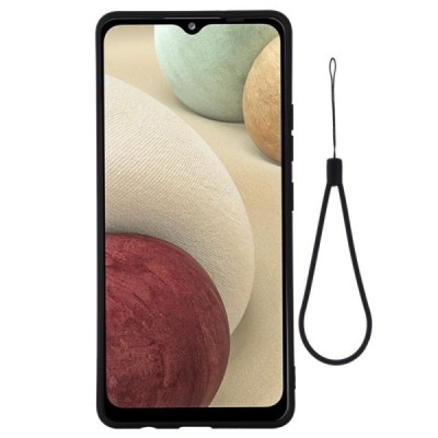 Samsung Galaxy A22 4G „Shell“ cieta silikona (TPU) melns apvalks | vacins.lv