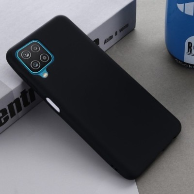 Samsung Galaxy A22 4G „Shell“ cieta silikona (TPU) melns apvalks | vacins.lv