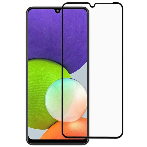 „Rurihai“ Tempered Glass pilnai dengiantis apsauginis ekrano stiklas 2.5D - juodas (Galaxy A22 4G)