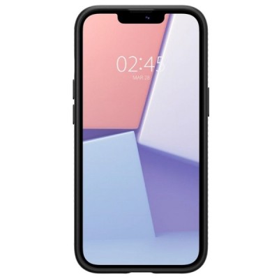 „Spigen“ Liquid Air Apple iPhone 13 Mini juodas kieto silikono dėklas | Priedai.lt