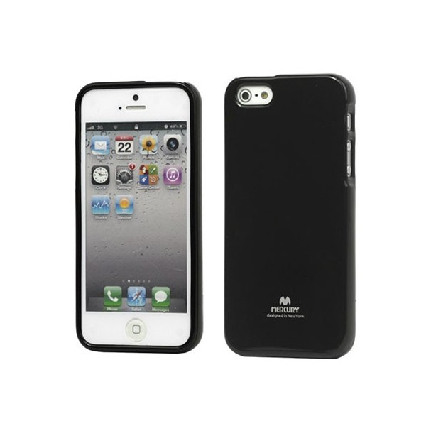 „Mercury“ Color dėklas - juodas (iPhone 5 / 5S / SE 2016)