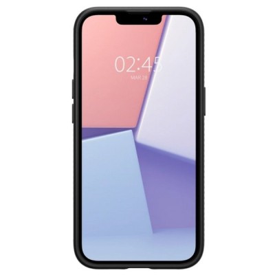 Apple iPhone 13 „Spigen“ Liquid Air melns cieta silikona apvalks | vacins.lv