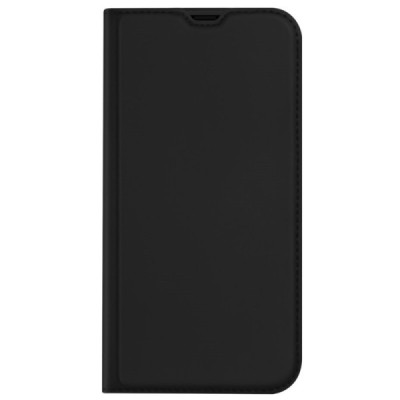 Apple iPhone 13 Pro Max „Dux Ducis“ Skin sērijas melns ādas atvērams maciņš | Vacins.lv