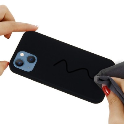 Apple iPhone 13 Mini „Shell“ cieta silikona (TPU) melns apvalks | vacins.lv