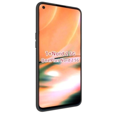 OnePlus Nord 2 cieta silikona (TPU) melns apvalks | vacins.lv