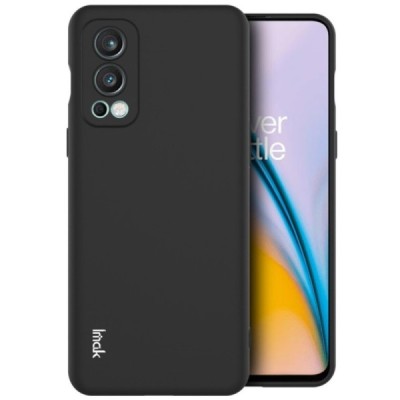 OnePlus Nord 2 „Imak“ cieta silikona (TPU) melns apvalks | vacins.lv