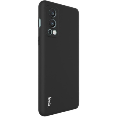 OnePlus Nord 2 „Imak“ cieta silikona (TPU) melns apvalks | vacins.lv