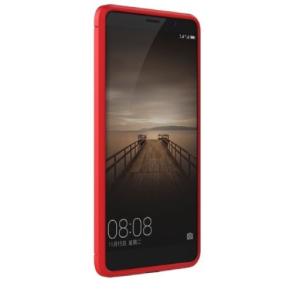 Huawei Mate 9 „Carbon“ cieta silikona (TPU) sarkans apvalks | vacins.lv