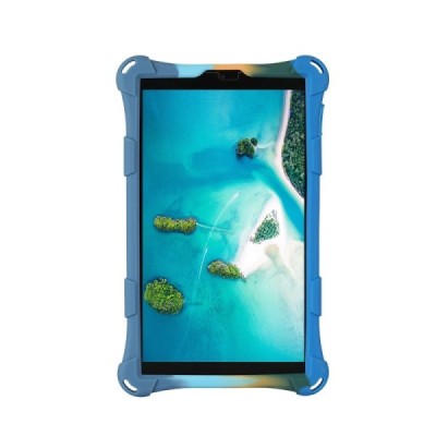 Samsung Galaxy Tab A7 Lite 8.7 2021 (T220, T225) „Popit“ Bubble Kickstand minkšto silikono TPU mėlynas dėklas - nugarėlė | Pried
