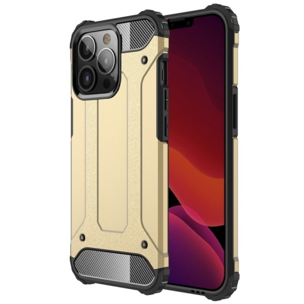 Sustiprintos apsaugos dėklas - auksinis (iPhone 13 Pro)