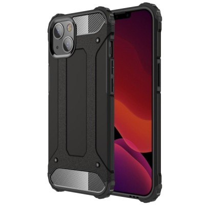 Pastiprinātas aizsardzības melns Apple iPhone 13 apvalks | Vacins.lv