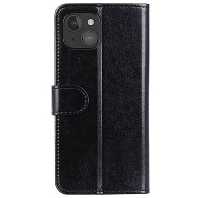 Apple iPhone 13 Mini atvēramais ādas melns maciņš, grāmata (maks) | Vacins.lv