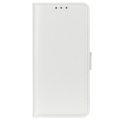 Xiaomi 11T (11T Pro) atverčiamas baltas odinis dėklas, knygutė - piniginė | Priedai.lt