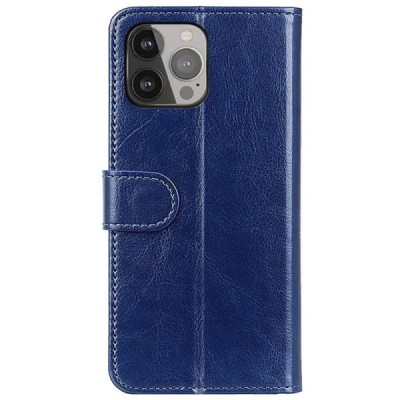 Apple iPhone 13 Pro Max atvēramais ādas zils maciņš, grāmata (maks) | Vacins.lv