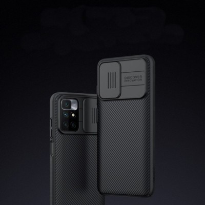 Xiaomi Redmi 10 „Nillkin“ CamShield melns apvalks | vacins.lv