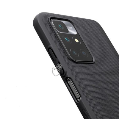 Xiaomi Redmi 10 "Nillkin" Frosted Shield melns vāciņš, apvalks | Vacins.lv