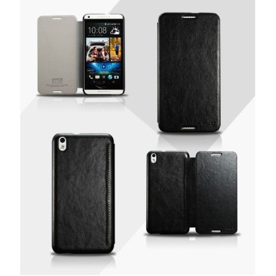 „Kalaideng“ Enland HTC Desire 816 juodas odinis atverčiamas dėklas / Priedai.lt