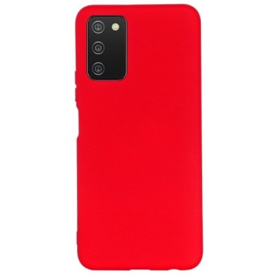 Samsung Galaxy A03s SM-A037G (166.5 x 75.98 x 9.14mm) „Shell“ cieta silikona (TPU) sarkans apvalks | vacins.lv