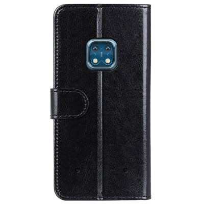 Nokia XR20 juodas odinis atverčiamas dėklas - knygutė | Priedai.lt